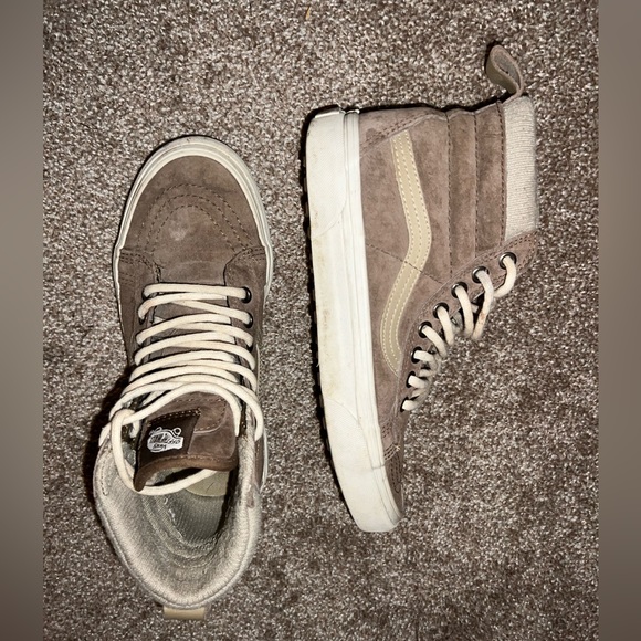 rare brown/tan high top vans - Picture 2 of 5